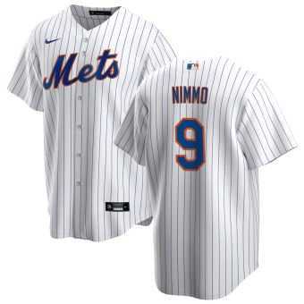 Men%27s New York Mets 9 Brandon Nimmo White Nike Cool Base Jersey->new york mets->MLB Jersey